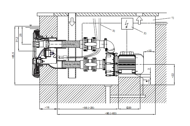 Badu jet wave montážna sada 230 V